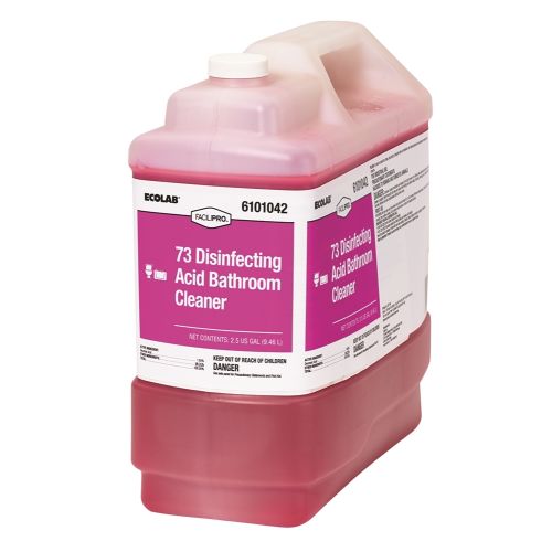 Ecolab® FaciliPro 73 Disinfecting Acid Bathroom Cleaner, 2.5 Gallon, #6101042